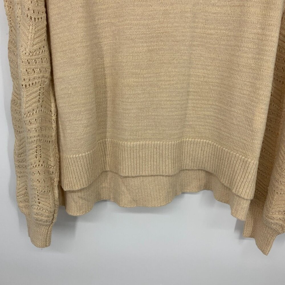 Christian Siriano New York Sweater Crewneck Pointelle Long Sleeve - Picture 6 of 11